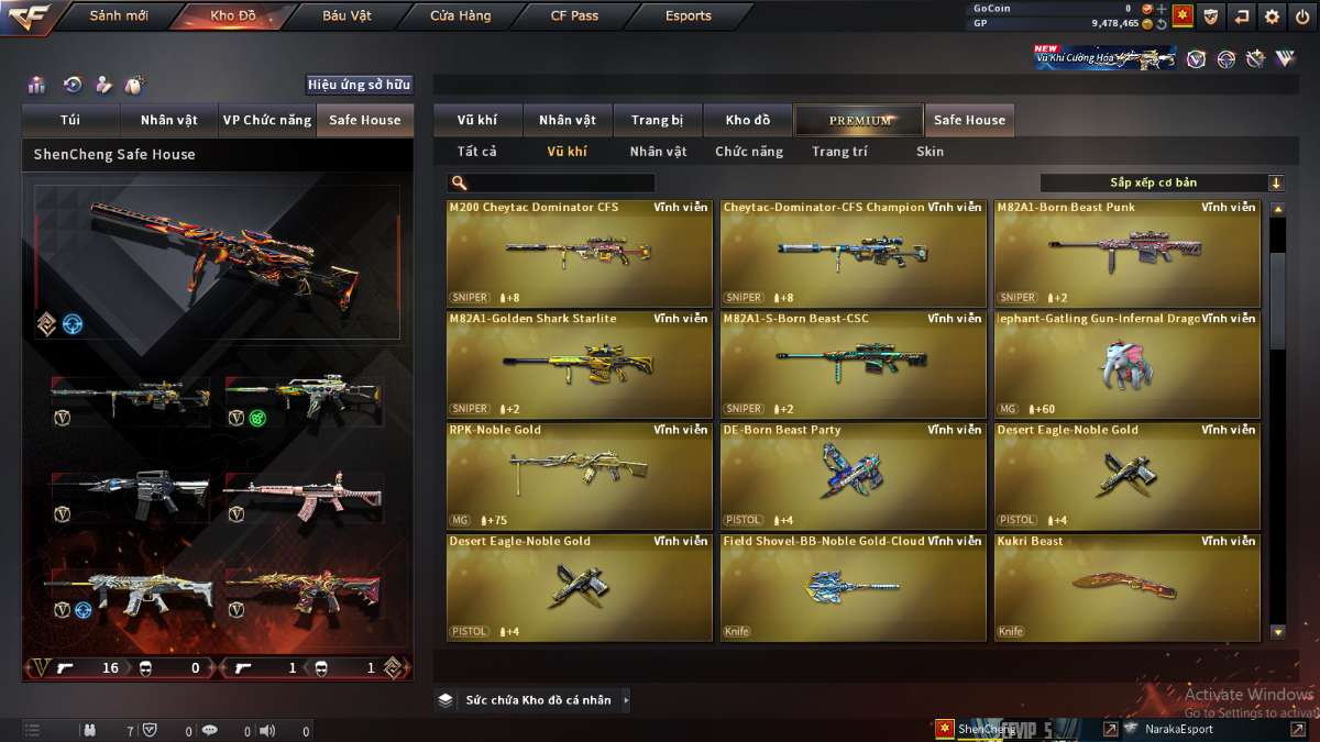 shop acc cf uy tin gia re